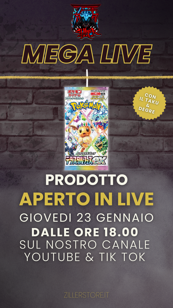 EVOLUZIONI PRISMATICHE JAP TERASTAL FESTIVAL PACK APERTO IN LIVE GIOVEDI 23 GENNAIO  ORE 18.00