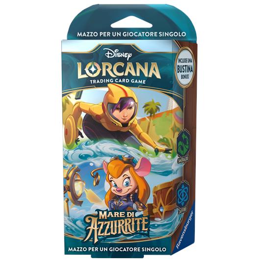 Disney Lorcana Mazzo Mare di Azzurrite Starter Deck Emerald/Sapphire ITA