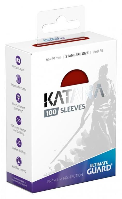 Ultimate Guard Katana Sleeves Standard Size Red (100)