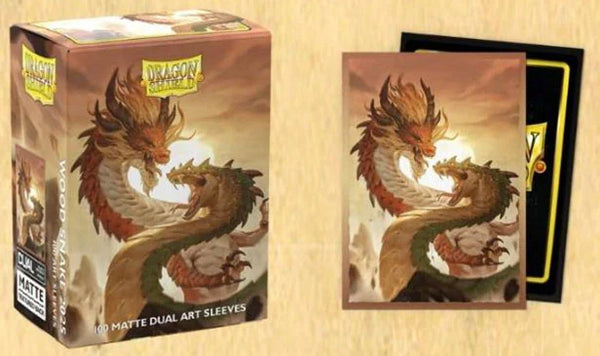 DRAGON SHIELD SLEEVES - STANDARD SIZE - MATTE DUAL ART - WOOD SNAKE 2025 (100 SLEEVES) -PREORDINE IN USCITA 6/12/24