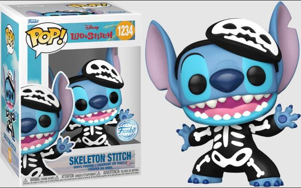 DISNEY L&S SKELETON STITCH POP