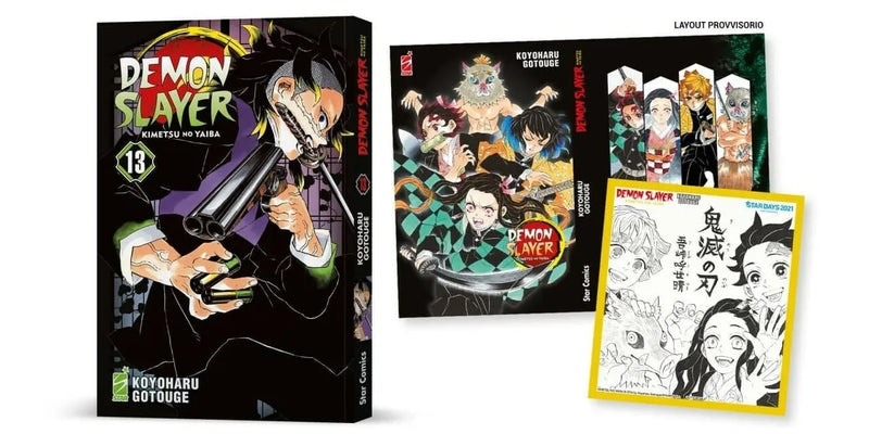 DEMON SLAYER 13 VARIANT STAR DAYS LIMITED EDITION KOYOHARU GOTOUGE MANGA FUMETTO