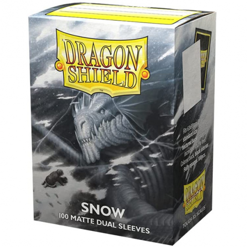 Standard - Dual Matte Snow (100 Bustine) - Dragon Shield